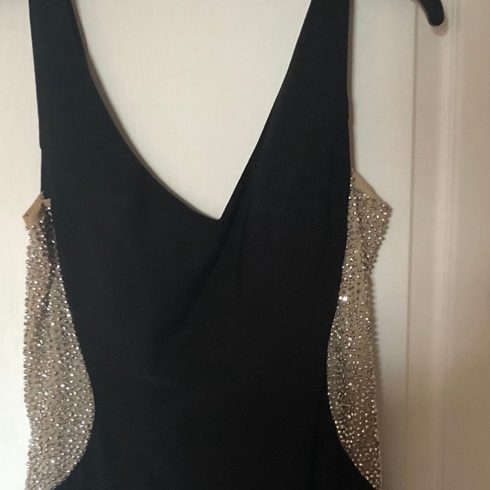 Blk & Silver Beads Dress